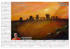 Kalender mit einem Kunstwerk von Paul Anthony Braun.